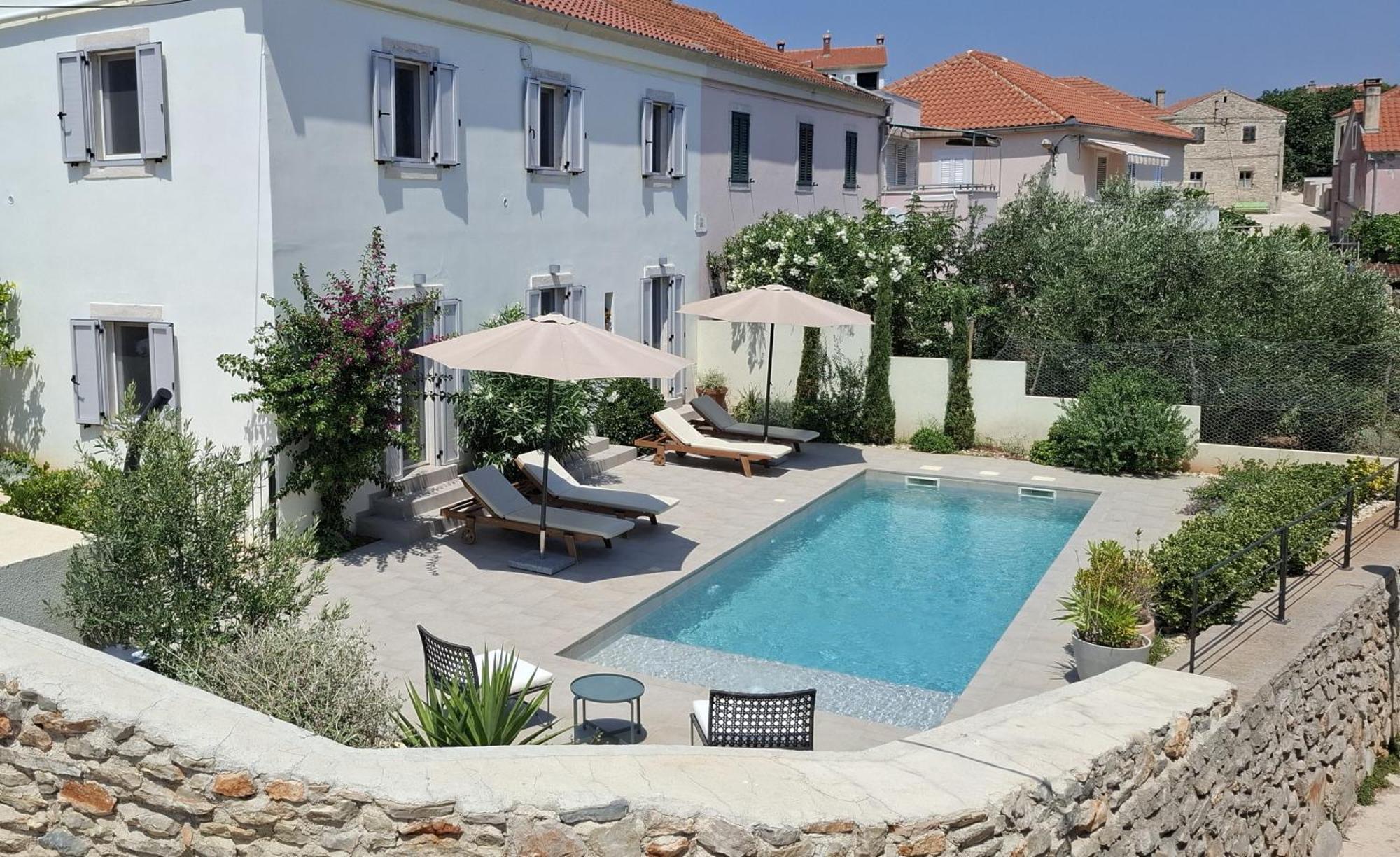 Villa Mira With A Heated Pool And A Sea View โบชาวา ภายนอก รูปภาพ